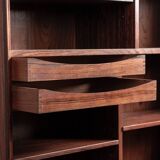 Shelf and bar furniture, Danish, in Rosewood and Brass, Erik Brouer 1960.