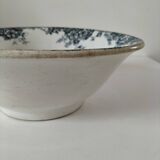 Antique salad bowl from Moulin des Loups, blue Marie-Louise pattern