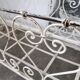 Bed, wrought iron bench