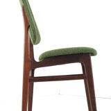 Ensemble de 6 chaises de salle à manger en teck hollandais design vintage