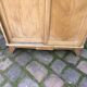 Wardrobe wardrobe in pickled oak Vintage compass feet
