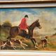 Oil painting signed Nubet "The Hunt"