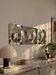 Lot de 3 miroirs convexes carrés chromés – design Space Age
