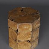 Wooden end grain Side Table or Stool