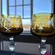 Two cut crystal glasses