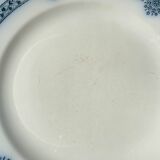 6 Flat plates Terre de fer bleu Salins model Arbois Ennege