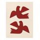 illustration Birds - 30x40cm -  tableau signé Eawy