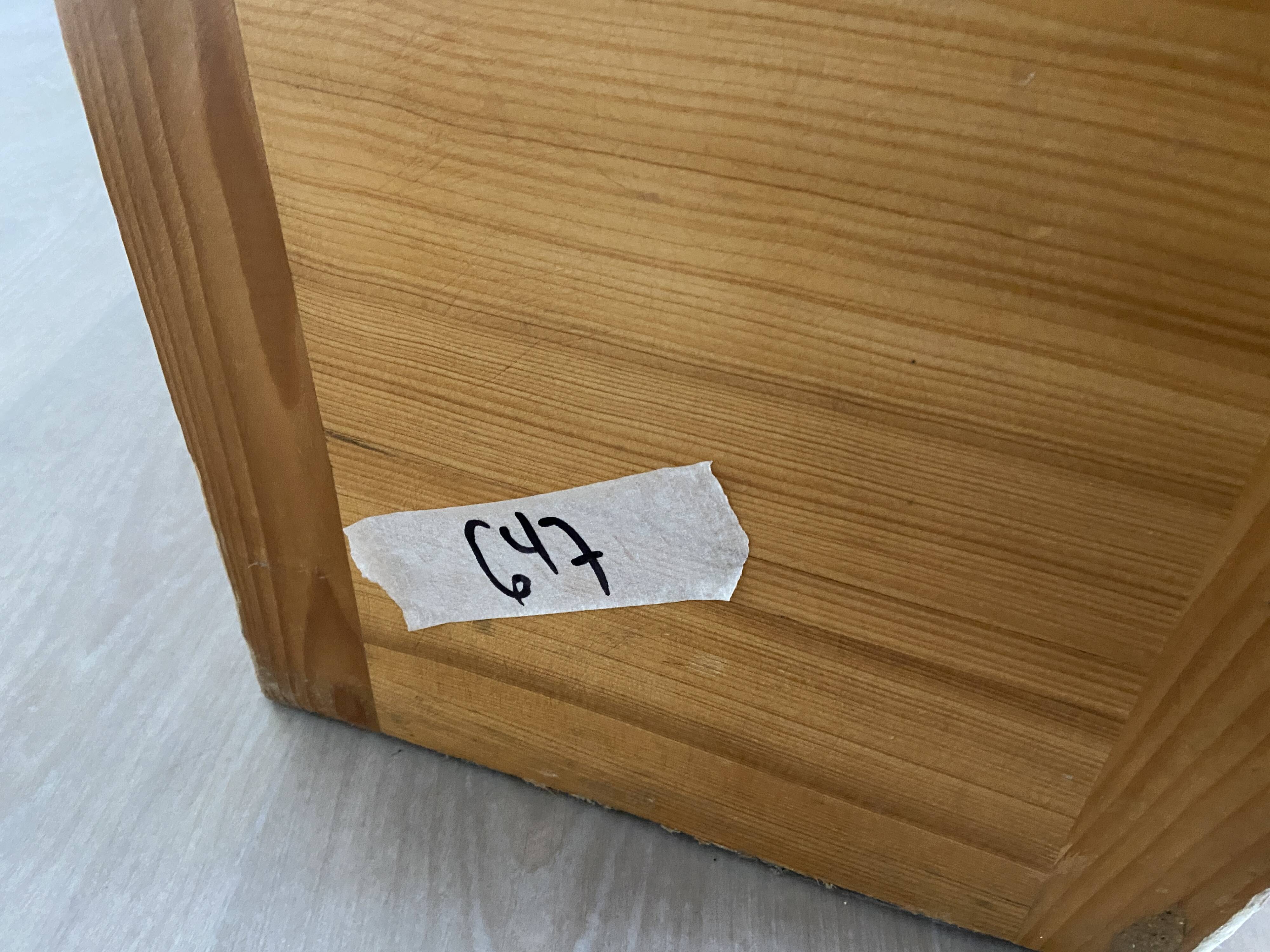 Vintage nursery school chest bench 1980s in pine