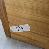 Vintage nursery school chest bench 1980s in pine