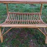 Rattan bedside table