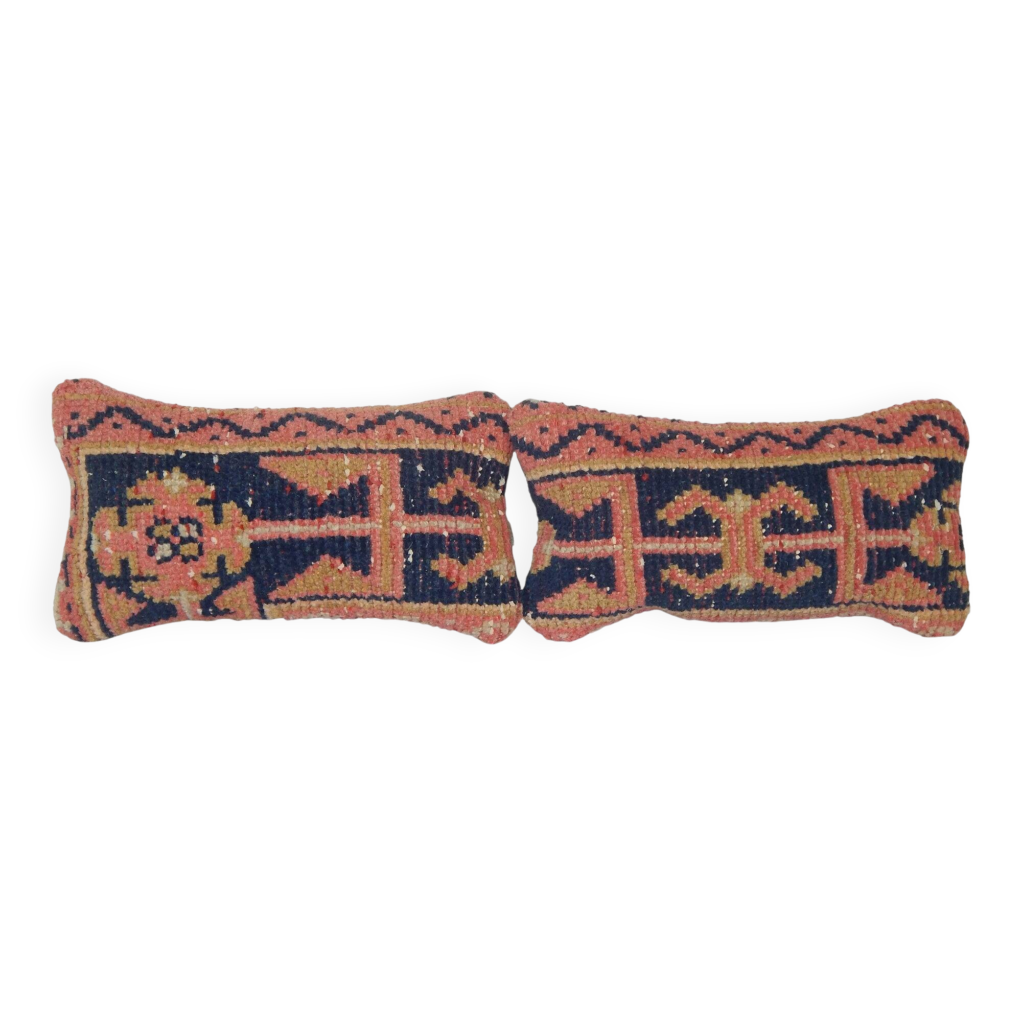 Lot de 2 housses de coussin turque vintage 20x41 cm