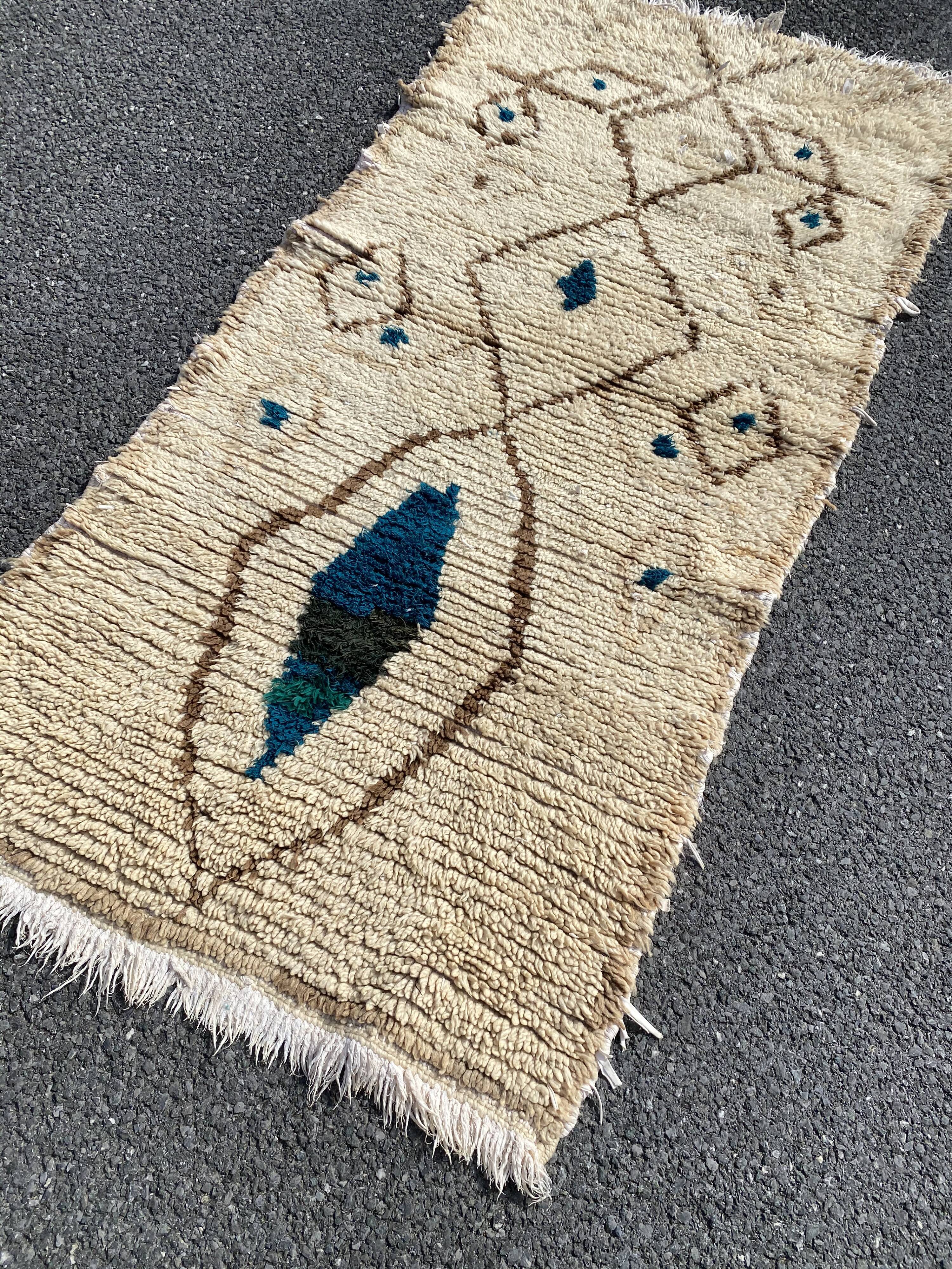Azilal berber carpet 90x190 cm