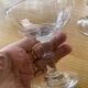 9 antique champagne glasses