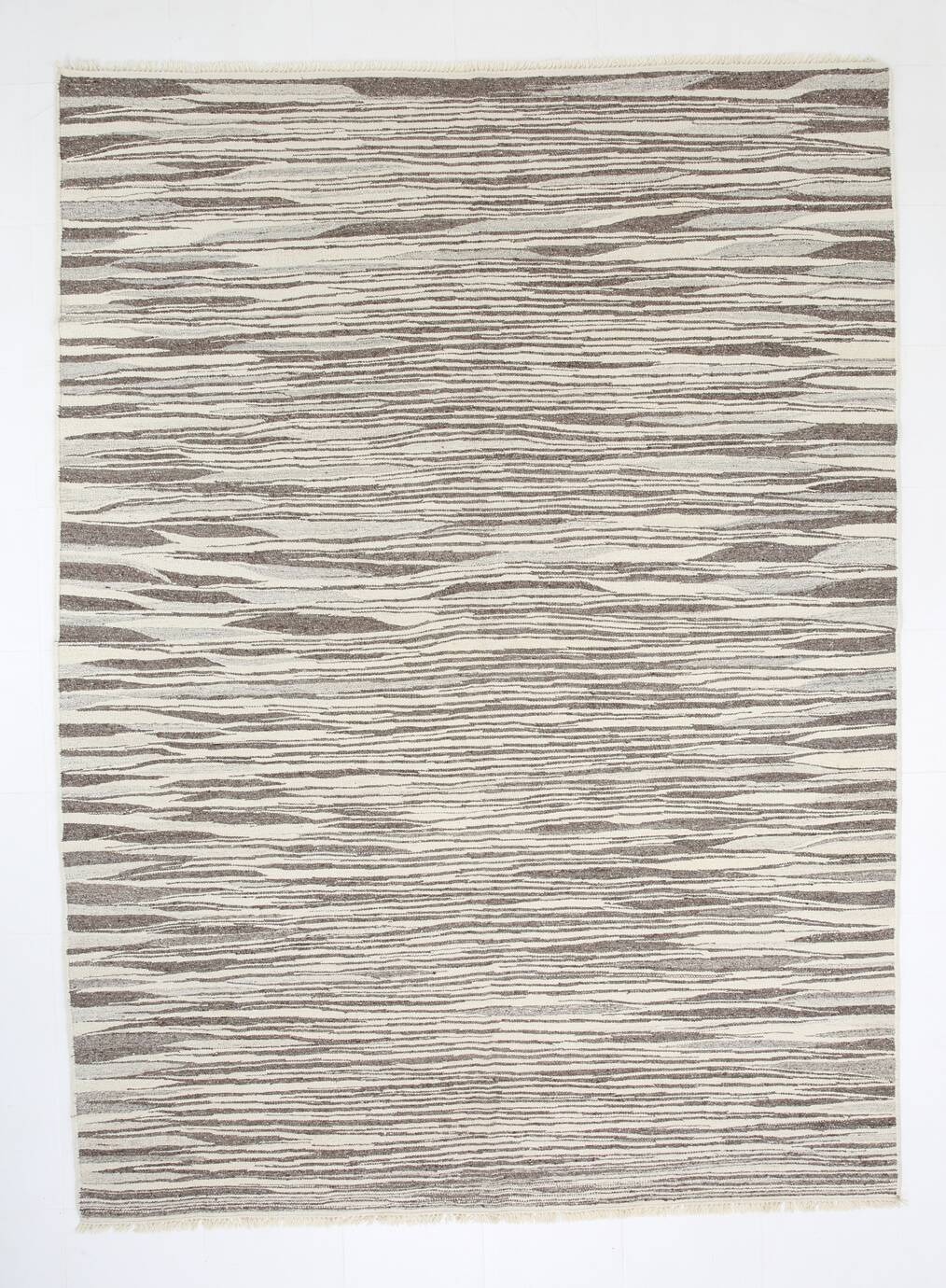 8x10 Brown & Beige Modern Wool Turkish Rug, 238x324Cm SK 34372