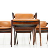 1960s Kai Kristiansen Model 42 Dining Chairs in Palisander, set of 4