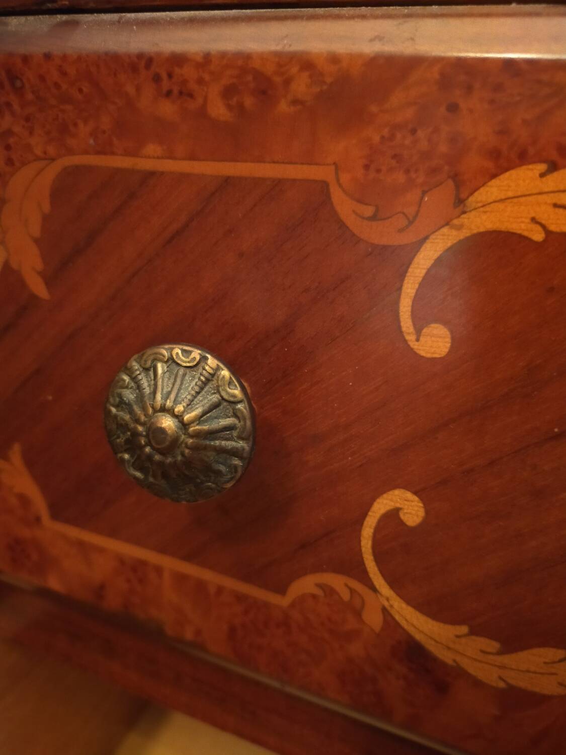 Antique inlaid secretary
