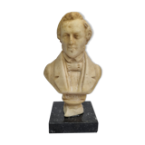 Wax bust of composer Frédéric Chopin, 16 cm