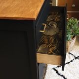 Chest of drawer compass feet