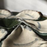 Majolica oyster plate