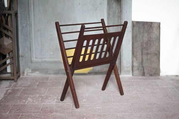 Porte-revue Cees braakman vintage, porte-revue pliant bois