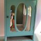 Armoire de toilette vintage en bois