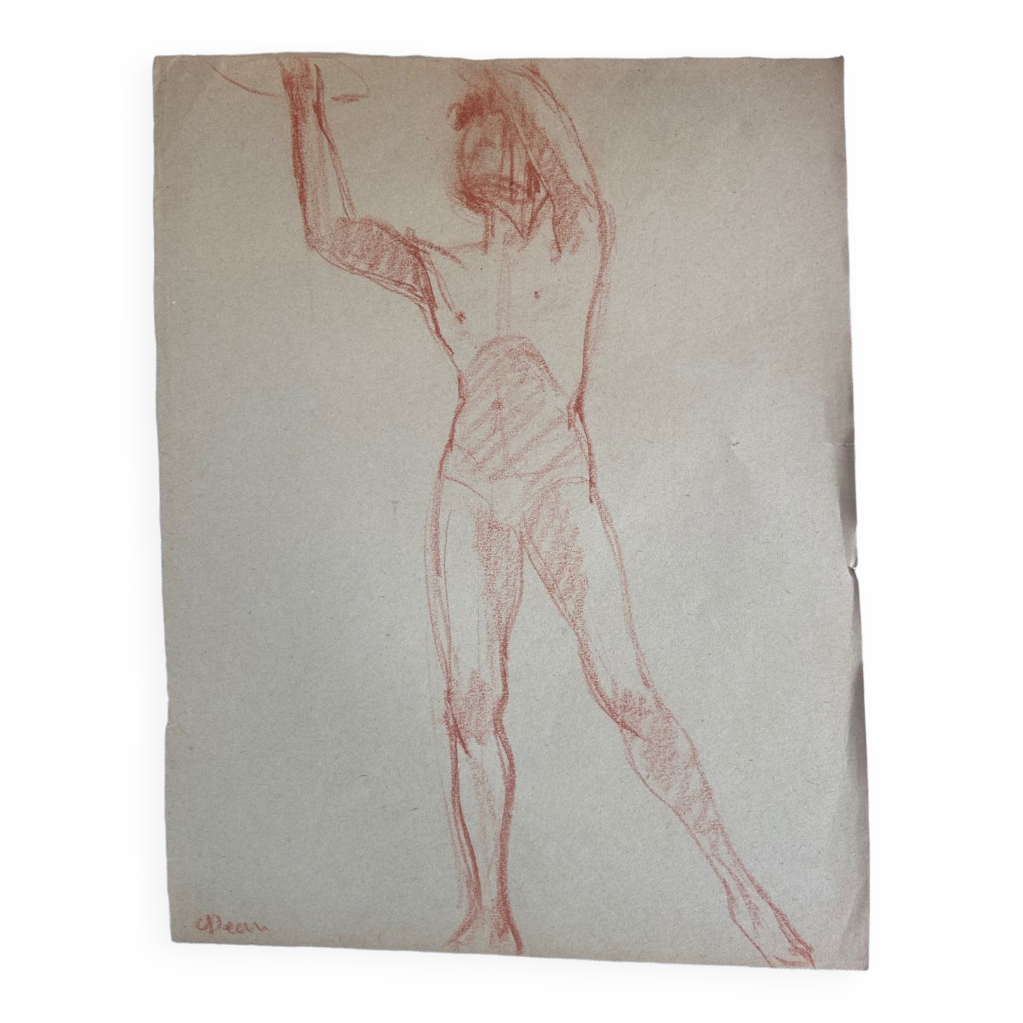Dessin de nu masculin