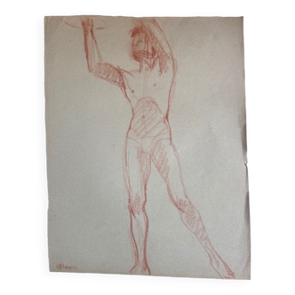 Male nude drawing