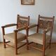 Pair of thrones vintage incredible chairs.