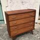 Commode vintage scandinave, pieds compas