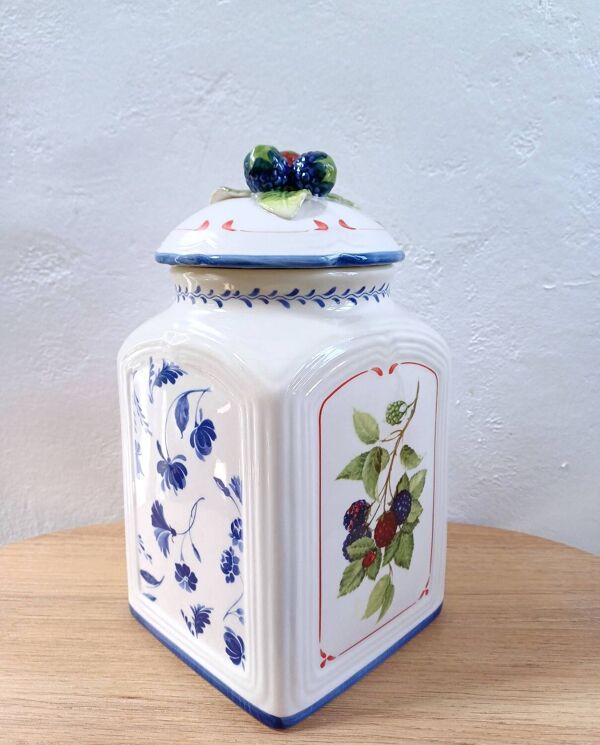 Grand pot à biscuits en céramique Villeroy & Boch – Collection Cottage Charm