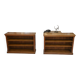 Pair of solid oak bookshelves from the 1920s.