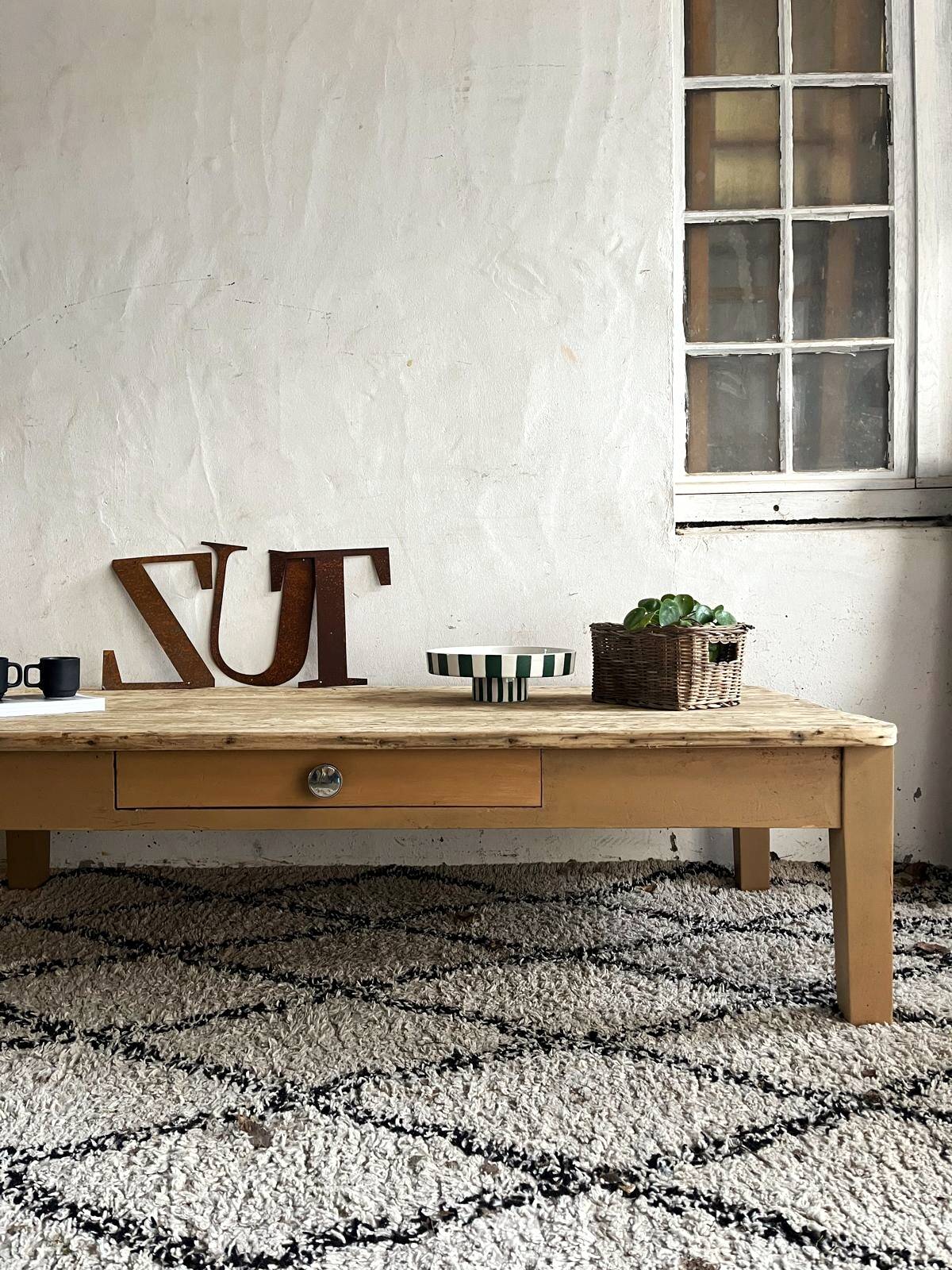 Table basse de ferme, grande taille