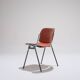 Set de 4 chaises empilables dsc 106 orange, Castelli, G. Piretti, 1970s