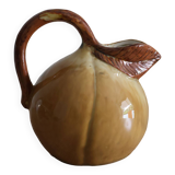 Coloquinte pitcher in glazed ceramic 60s/70s