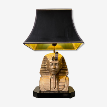 Lampe en bronze pharaon 1970