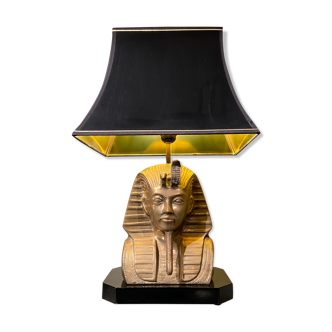 Lampe en bronze pharaon 1970