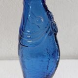 Carafe, bottle blue fish colbat