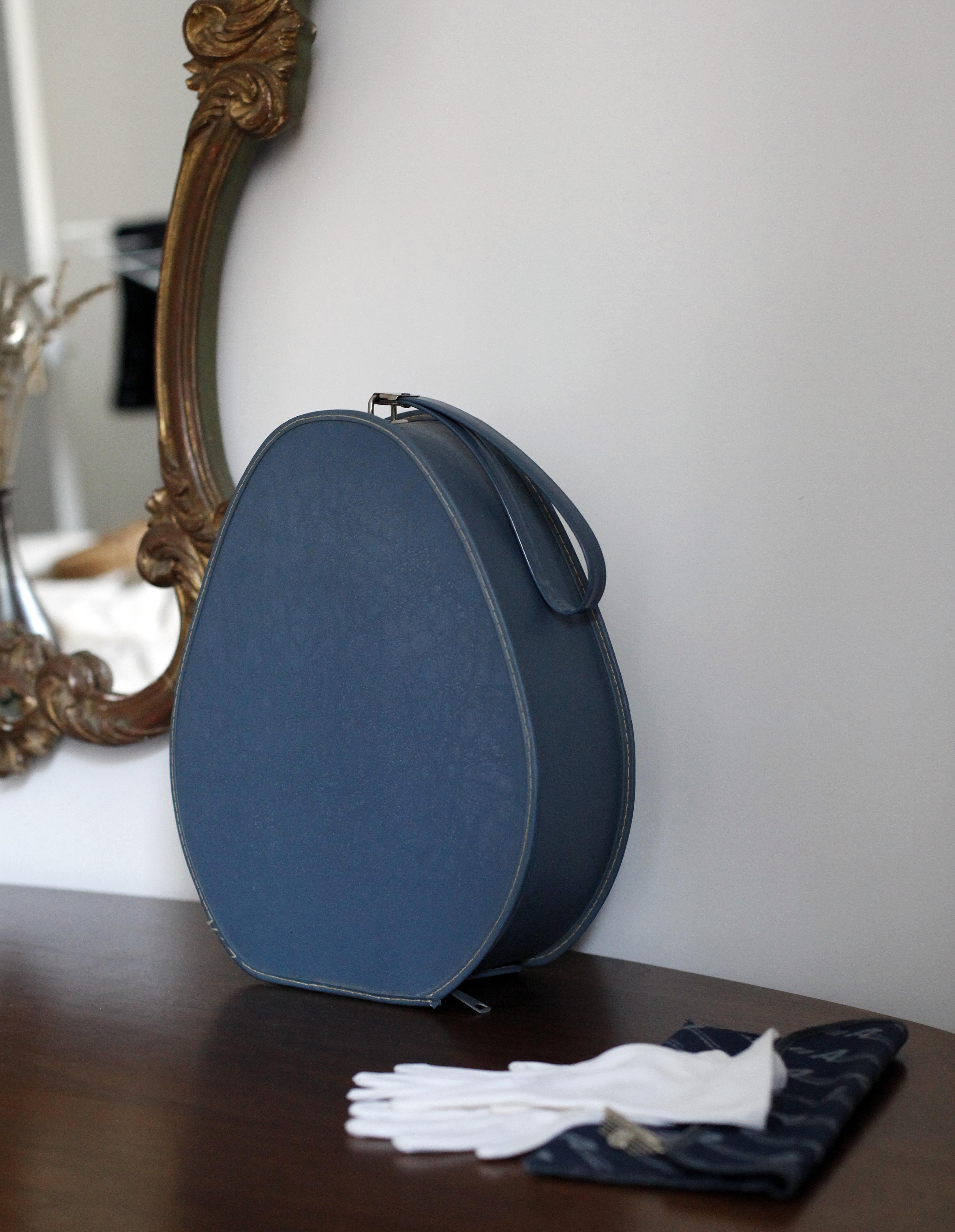 Flight attendant hat box or vanity