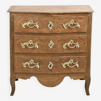 Louis XV chest of drawers in solid wood