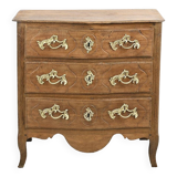 Louis XV chest of drawers in solid wood