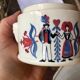 Pot en faïence Ribeauvillé avec décor typique alsacien