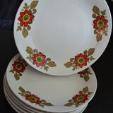 6 Bavaria W Germany floral dinner plates
