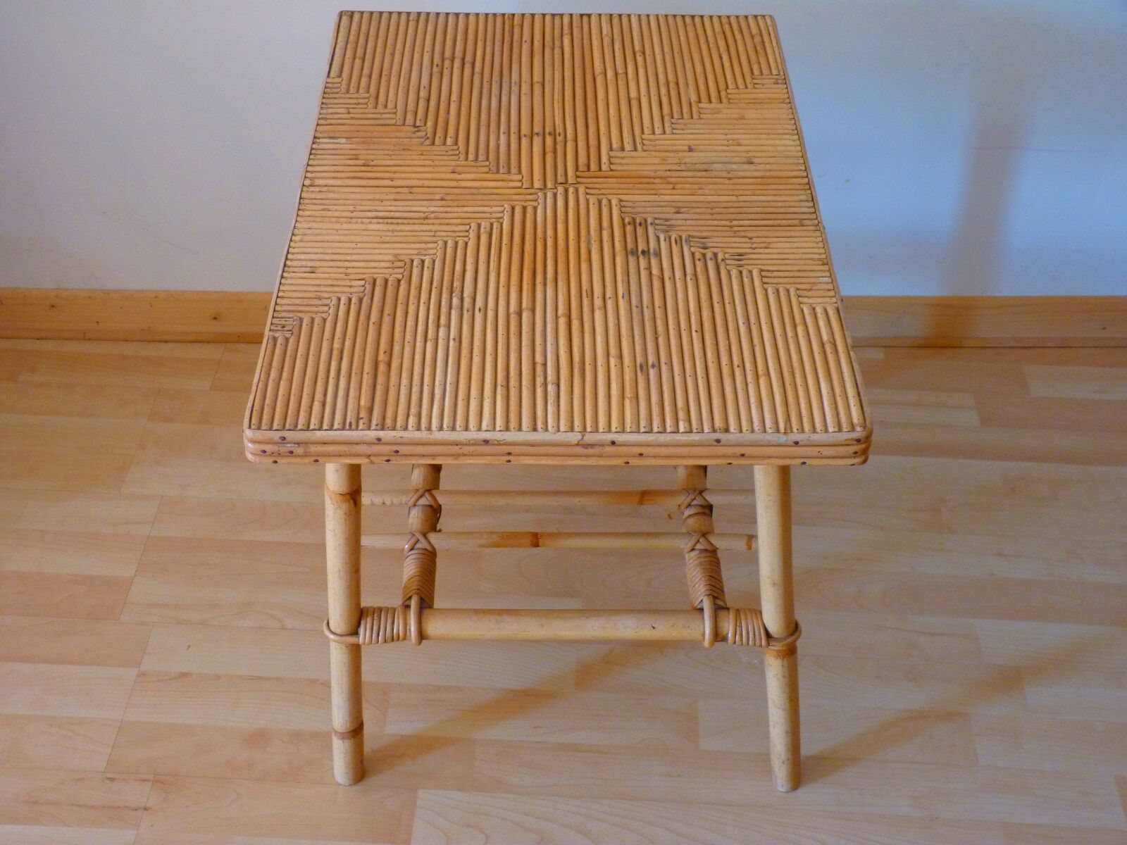 Rattan coffee table
