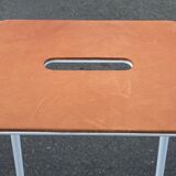 Bar tabou Adam stool white and leather