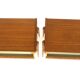 Set of 2 Scandinavian teak bedside tables, Carlström, Sweden, 1960