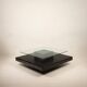 Table basse avec base en cuir de pecari par Tito Agnoli pour Caleido, 1970