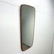 Mirror with wooden teak edge