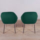 Armchairs chrome and fabric , 1960