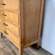4-drawer chest of drawers in vintage light oak from the 1950s