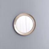 Round Narciso Mirror with Steel Frame by S. Mazza for Artemide, Italy